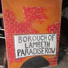 Borough of Lambeth - painted onto canvas