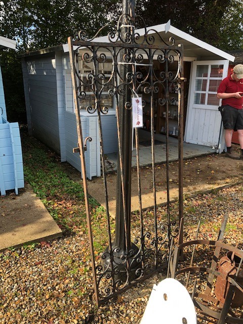 Garden gate - strapwork wrought iron