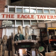Eagle Tavern - hand painted on wood.
