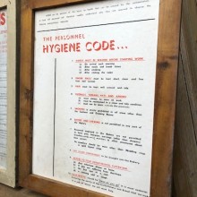 Hygiene Code printed workshop notices - 3 available