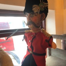 Puppet - soldier with papier Mache head