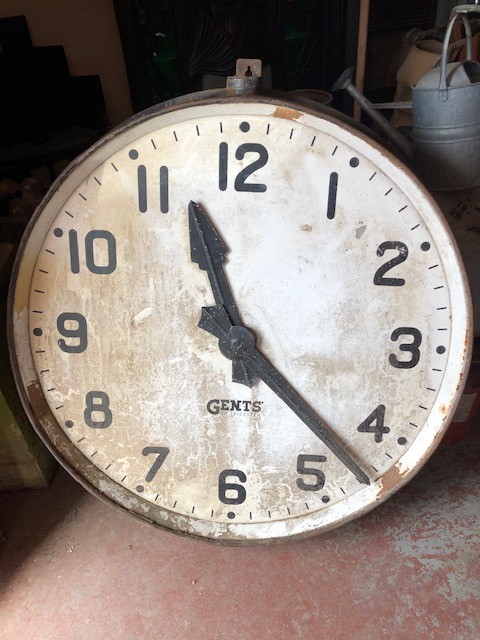 Factory Clock - Large Gents of Leicester 3ft dia