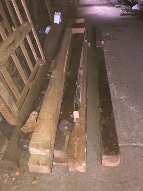 OAK - long beams 13feet x 5 1/4
