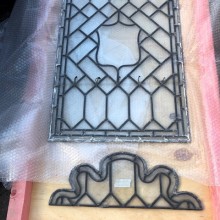 Leaded glass panels and features - 5 sets available