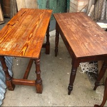 Tables - pitch pine Christopher Pratt & Sons