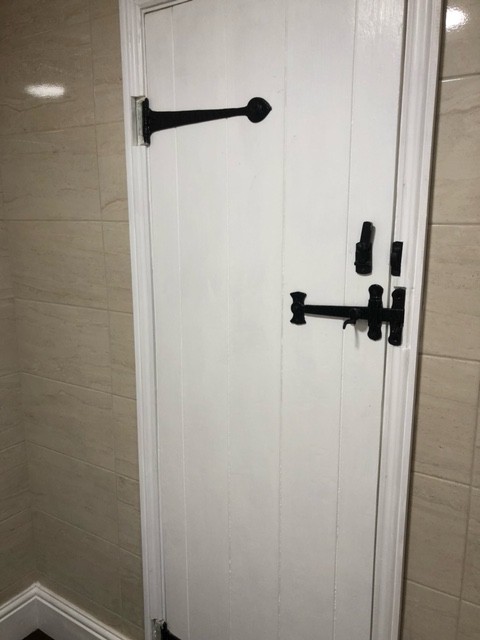Bathroom Plank Door and hardware