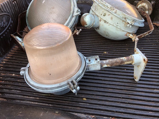 Road light or driveway. Vintage.