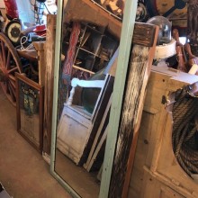 Mirror - vintage shop mirror Turqouise 