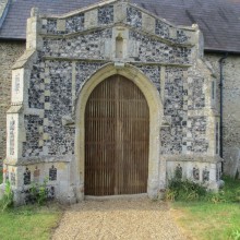 Large church entry doors - stripped