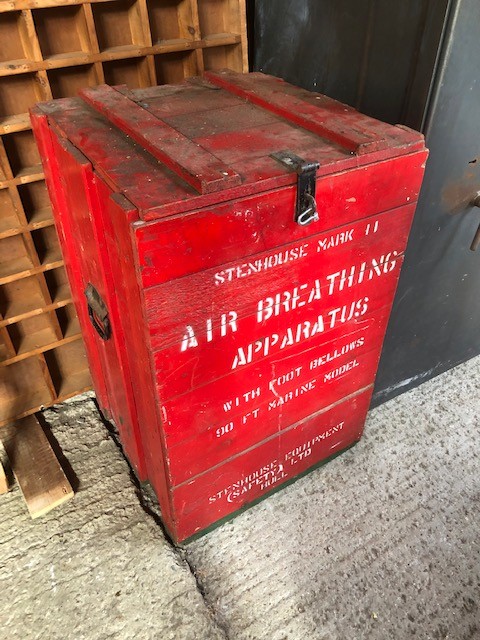 Air breathing apparatus - vintage firefighting kit