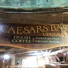 Caesars Bar - double sides painted on ply.
