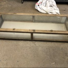 Display case - with folding legs for fairs etc.