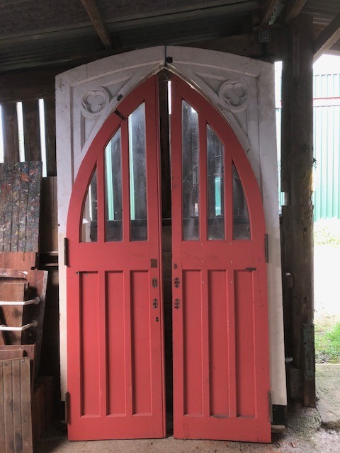 Arched Church doors and frame 112