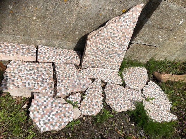 Victorian floor mosaic 'crazy paving'