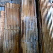 Corrugated tin panelling always in stock - well coloured