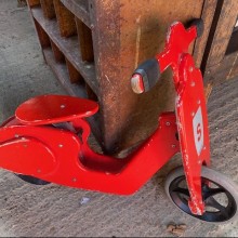 Scooter - wooden ride on toy, RED