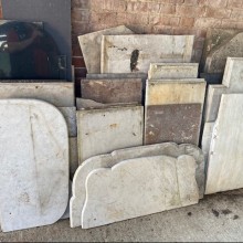 Marble, slate and stone slabs always in stock