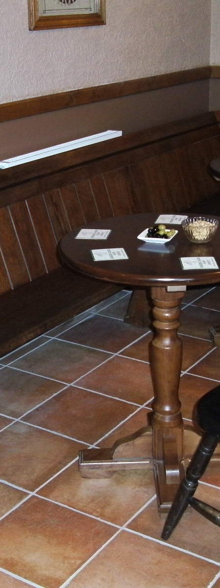 Victorian Pews repurposed into Pub seating