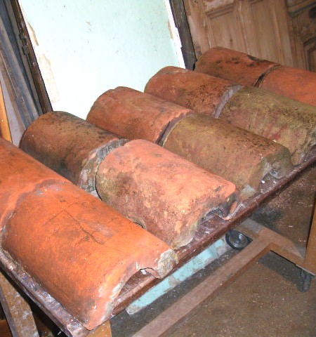 Red half round large copings- batch