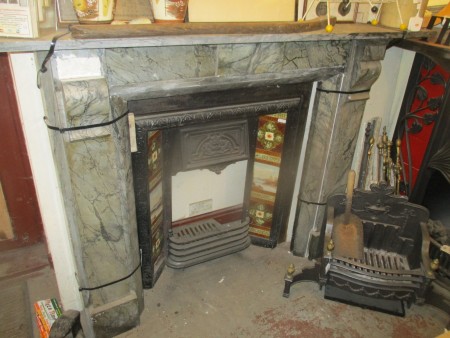 Grey Marble Fire Surround