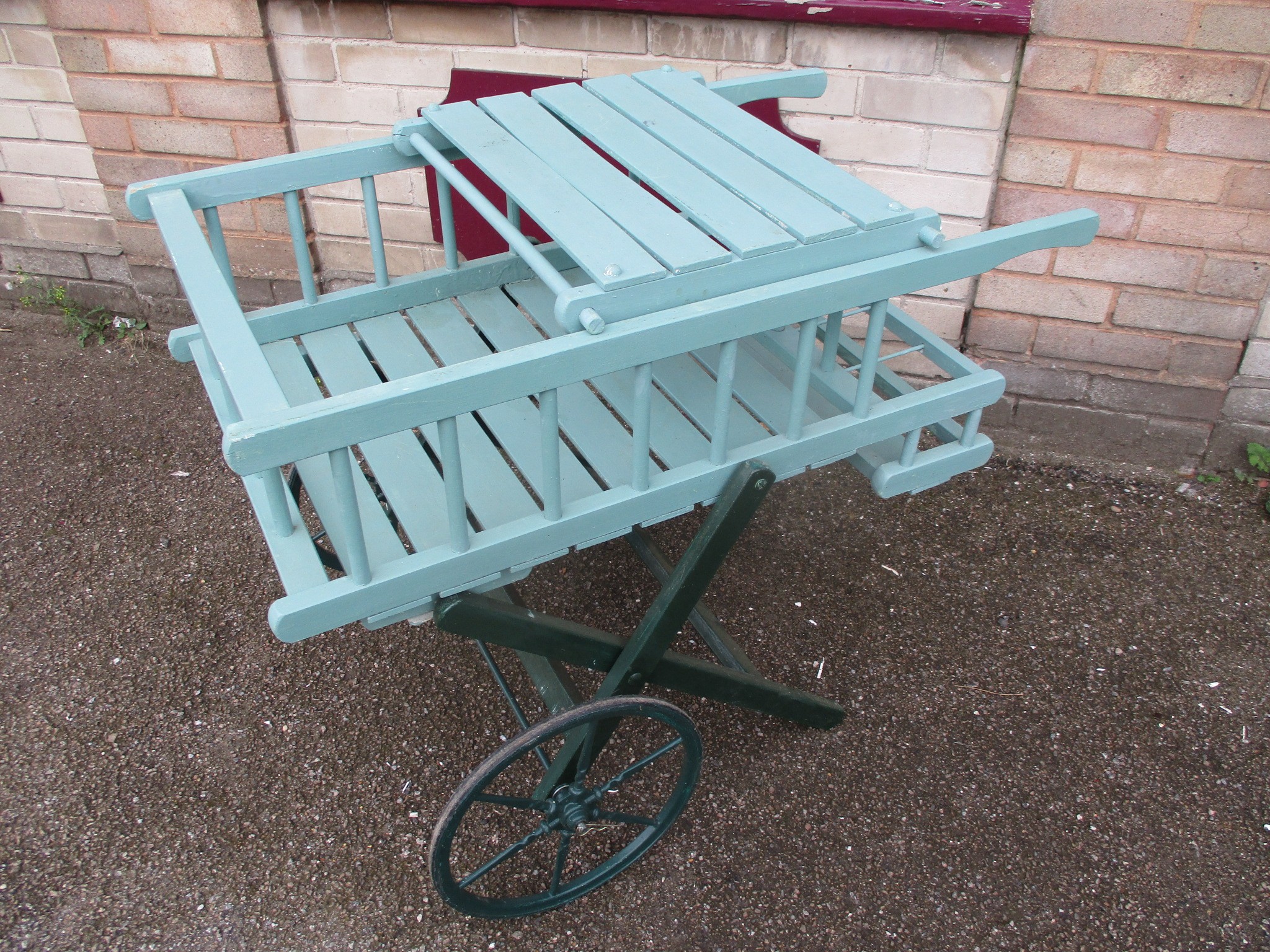 Cart - small antique sweet cart or window display