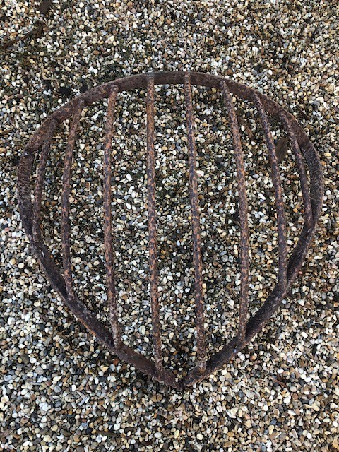 Hayrack - corner style wrought iron