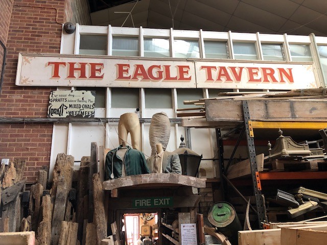 Eagle Tavern - hand painted on wood.