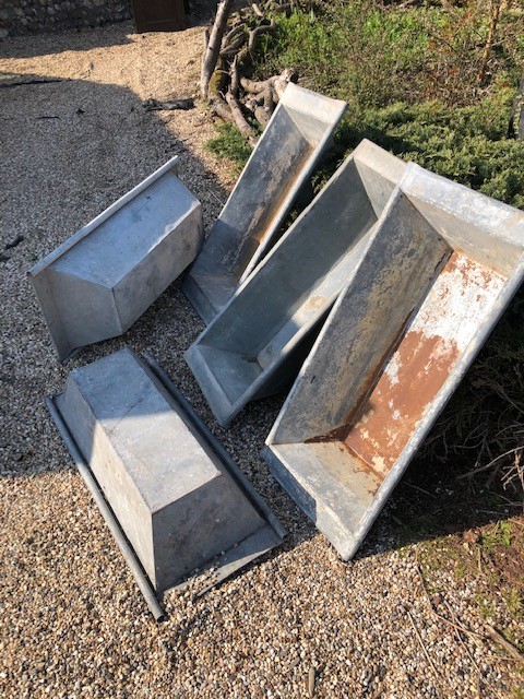 Trugs - galvanised planters