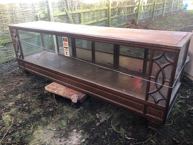 Shop Counters - oak and glass