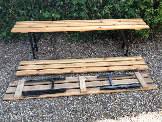 Benches - Beer Garden folding types - last one !!   