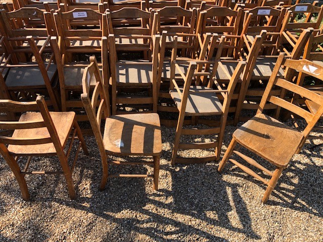 Chairs - traditional vintage wooden chapel 17