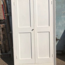 Cupboard - built in wardrobe cupboard doors and frame.