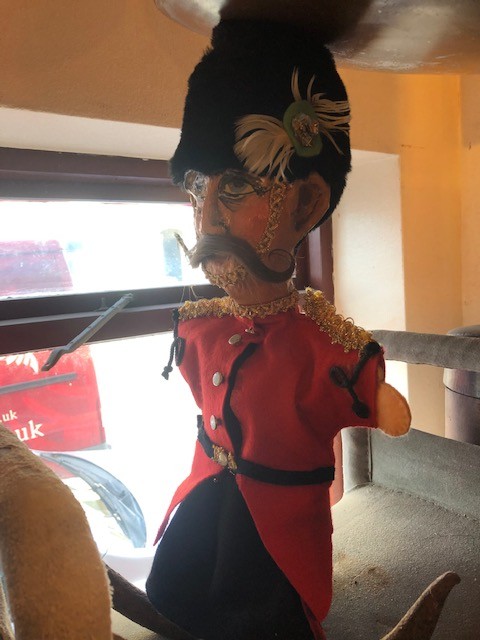 Puppet - soldier with papier Mache head