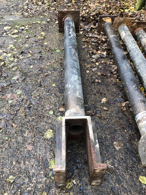 Column - cast iron 7inch dia - pair available