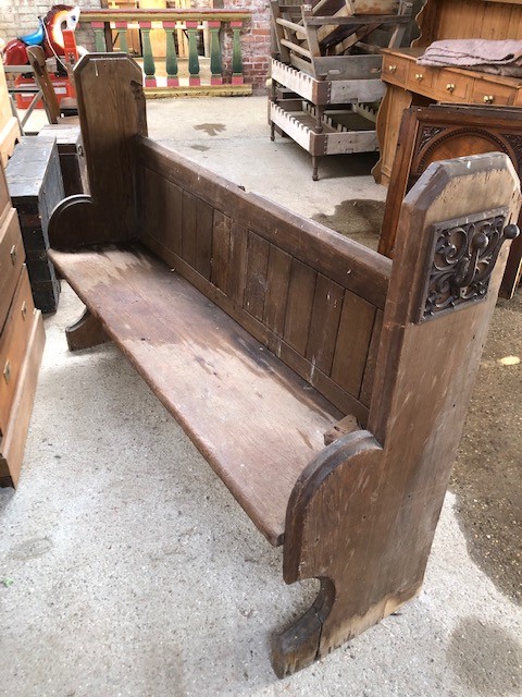 Pew - solid pitch pine