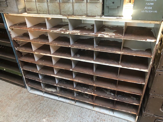 Pigeonholes - industrial metal