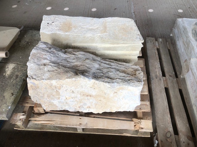 Stone blocks - from old doorposts .