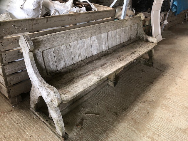 Bench - weathered silver oak