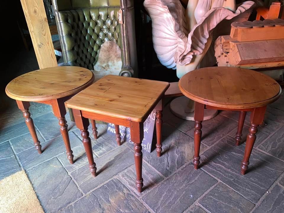 Tables - small pub restaurant type , round and square. SOLD - more could be made.