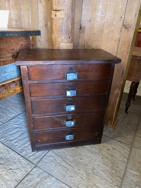 Collectors cabinet of drawers