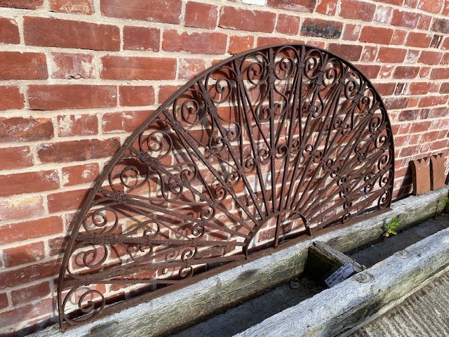 Arch - wrought iron strapwork 71inch x 34inch