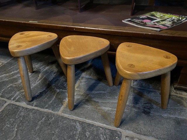 milking stools - 3-legged.   only 2 remaining