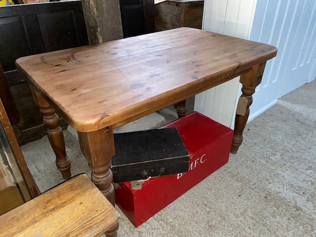 Table - chunky pine 4ft x 30  SOLD
