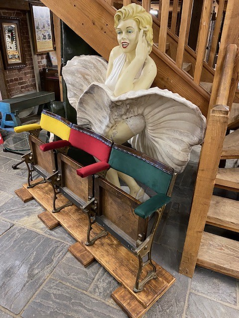 Theatre Seating - fully refurbished Victorian , runs of 3 or more, made to order.