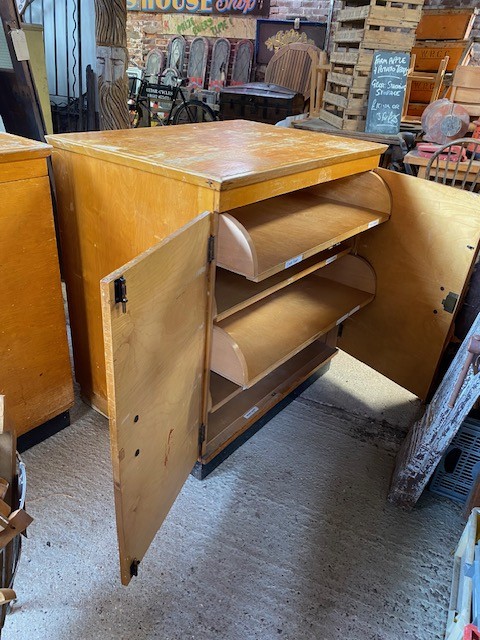 Cupboards - sliding shelf vintage school