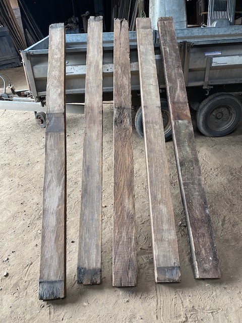 Oak beams - uniform weathered finish - Qty Available.