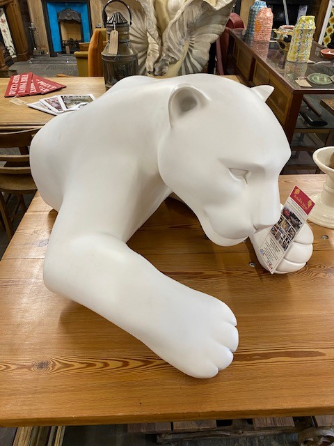 Jaguar resin statue   SOLD