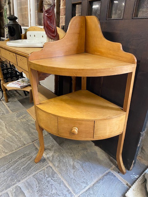 Corner table / cabinet - pine