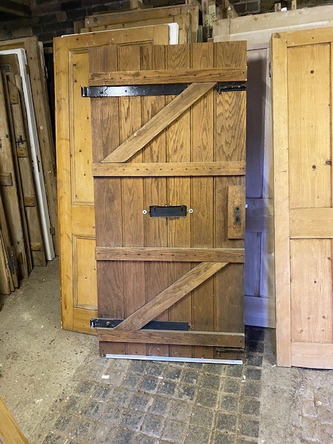 Plank external oak door - 35x73inches