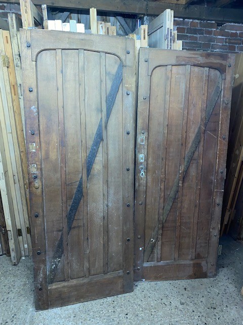 Arts and Crafts styled OAK doors - 2 similar available.